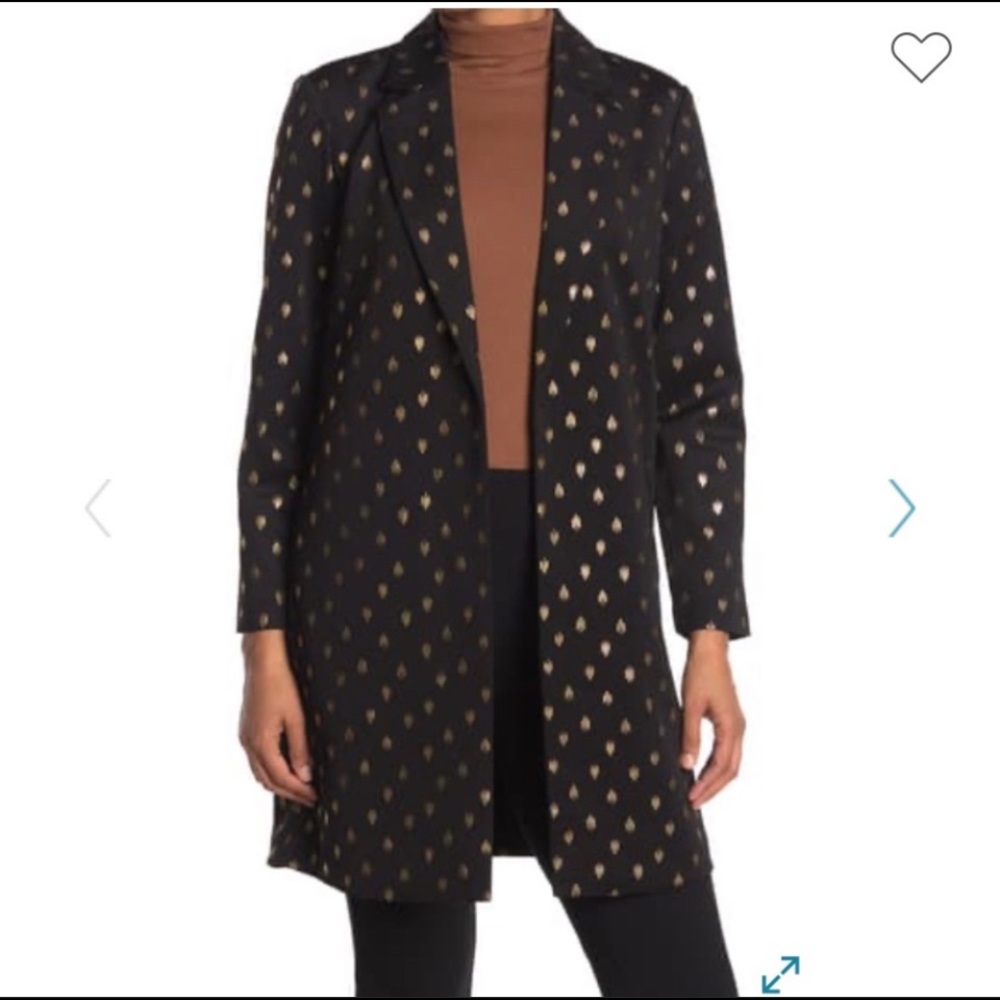 Tahari foil dot jacket Medium